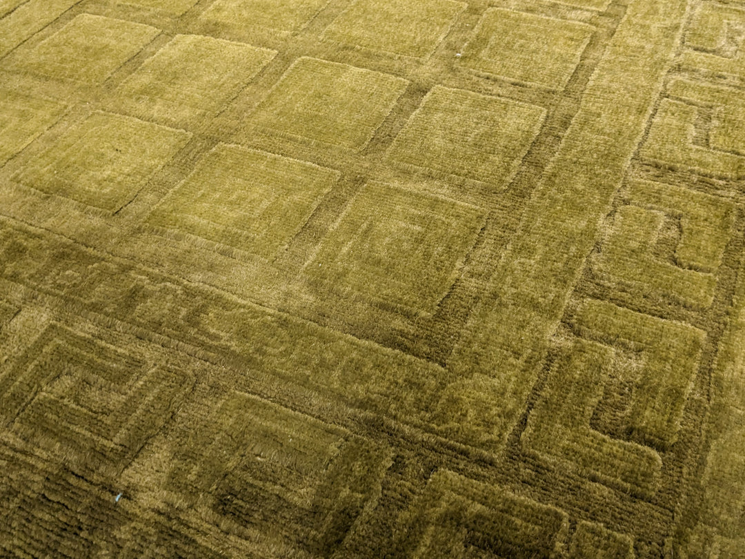 Oriental Silk Wash Chobi Rug - Size: 3.11 x 2.7