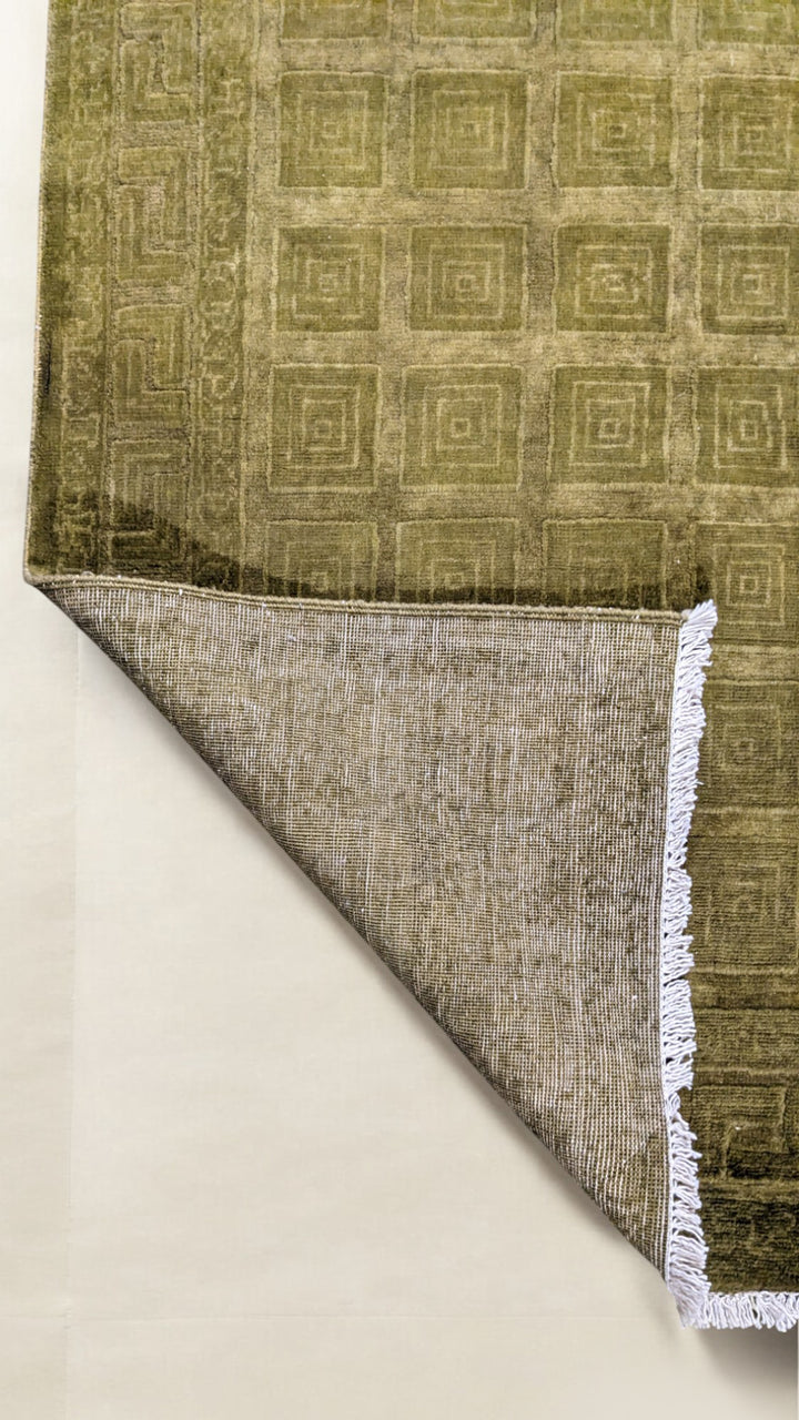 Oriental Silk Wash Chobi Rug - Size: 3.11 x 2.7