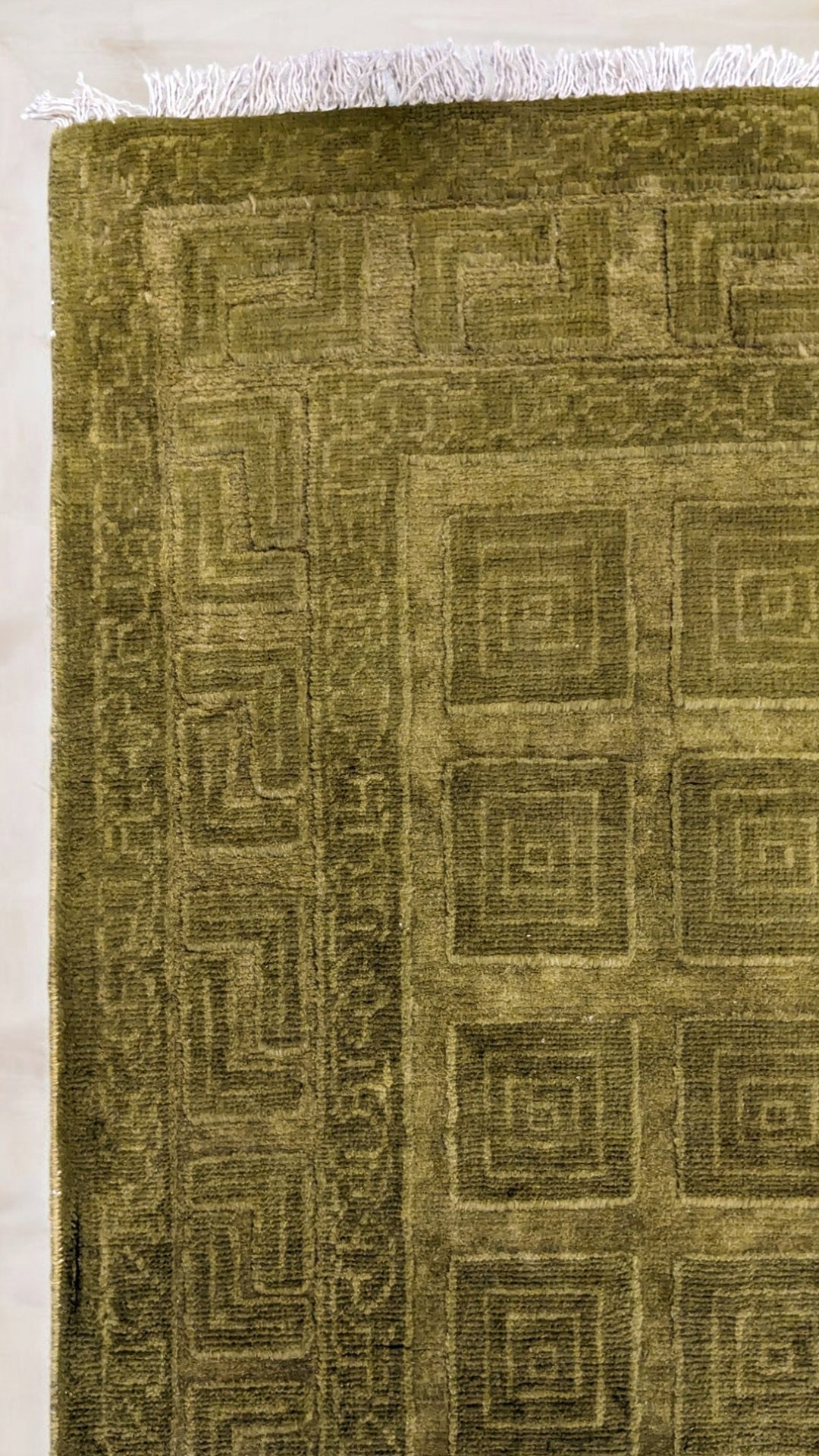 Oriental Silk Wash Chobi Rug - Size: 3.11 x 2.7