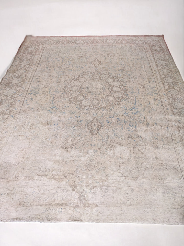 Tabriz Persian Vintage Wash Rug - Size: 12.10 x 9.8