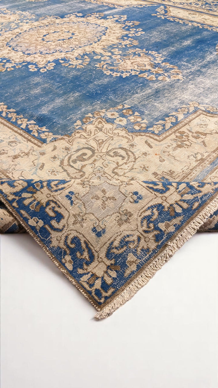 Kerman Persian Vintage Wash Rug - Size: 11.1 x 8.9