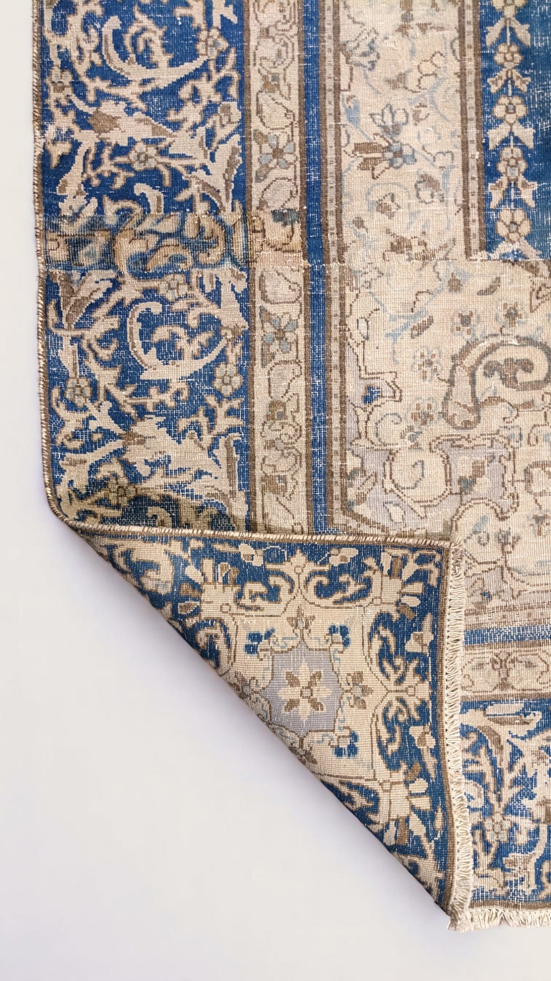 Kerman Persian Vintage Wash Rug - Size: 11.1 x 8.9