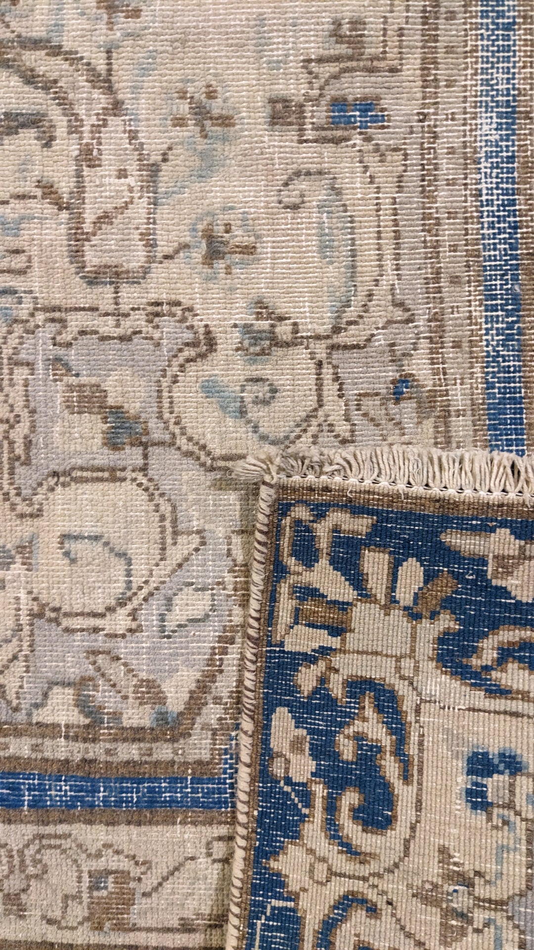 Kerman Persian Vintage Wash Rug - Size: 11.1 x 8.9