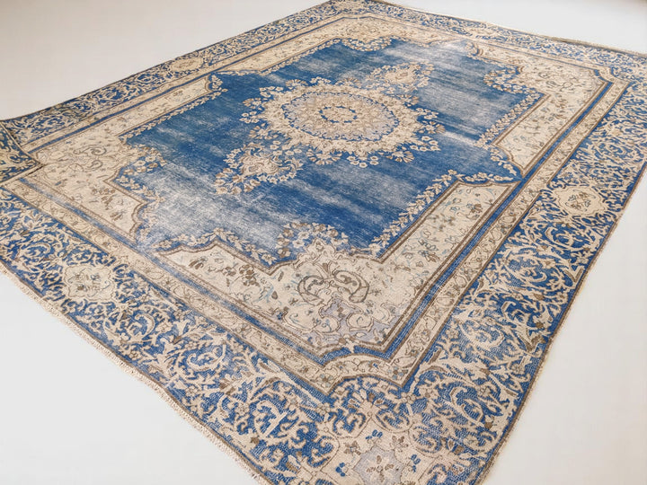 Kerman Persian Vintage Wash Rug - Size: 11.1 x 8.9