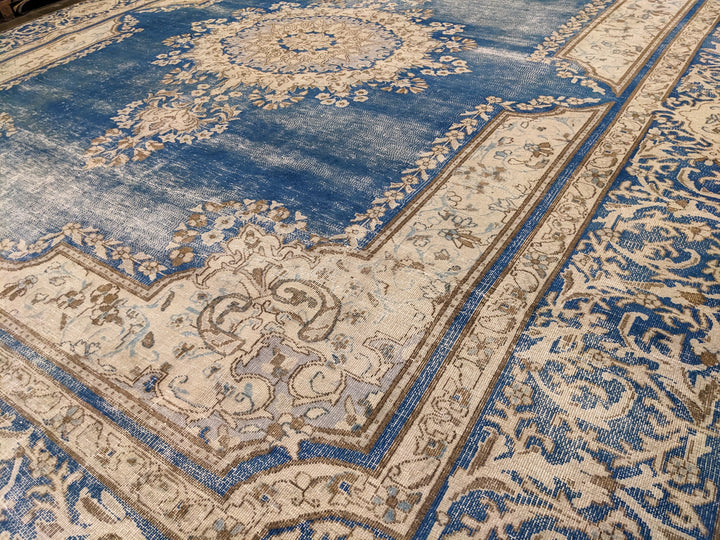 Kerman Persian Vintage Wash Rug - Size: 11.1 x 8.9