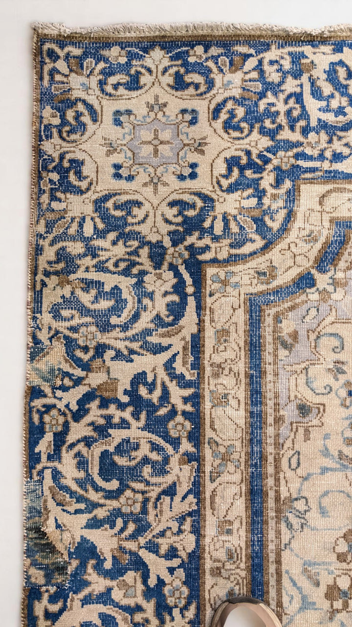 Kerman Persian Vintage Wash Rug - Size: 11.1 x 8.9