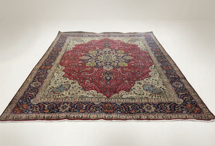 Kashan Persian Vintage Wash Rug - Size: 12.5 x 9.6