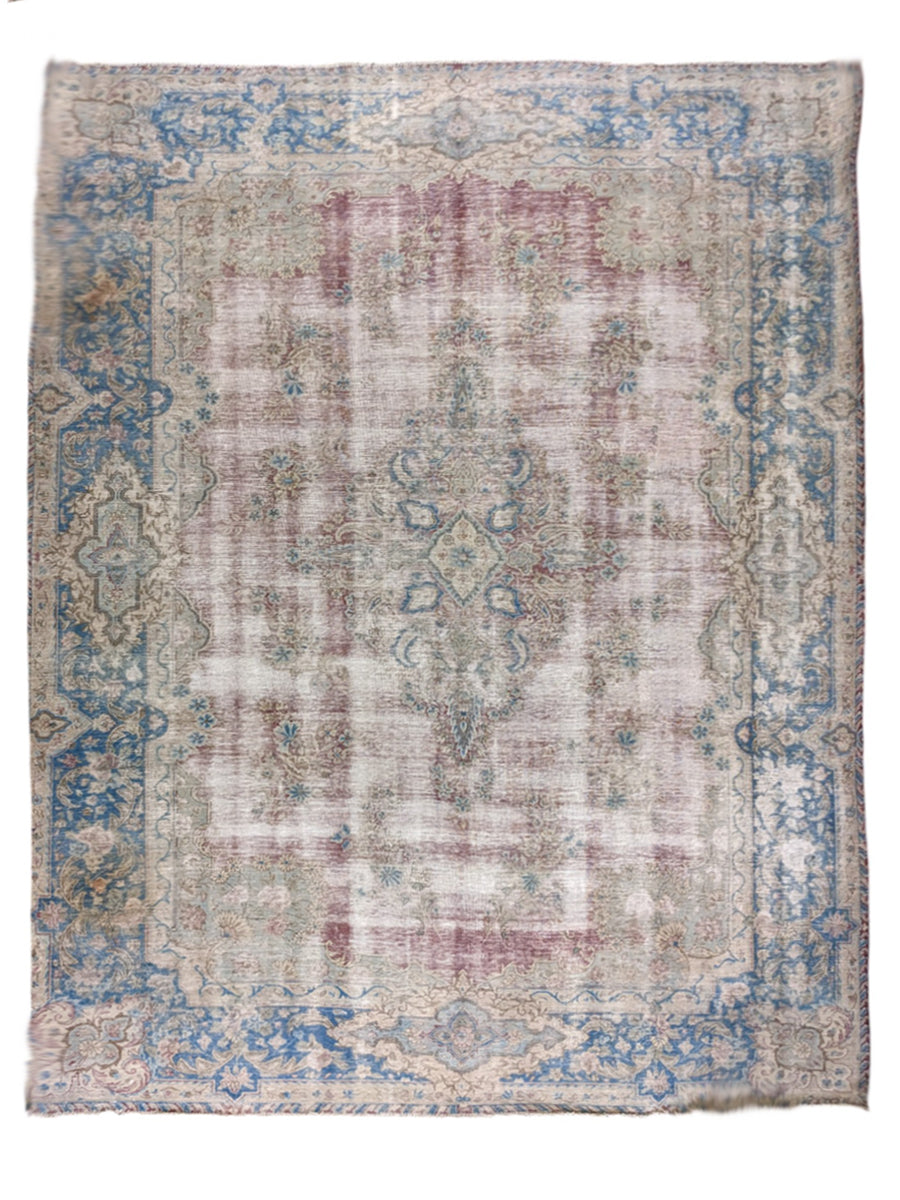 Kashan Persian Vintage Wash Rug - Size: 13.8 x 9.10