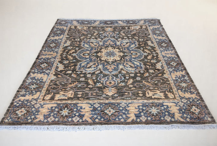 Wrealm Hand Knotted Rug - Size: 10.3 x 8.1