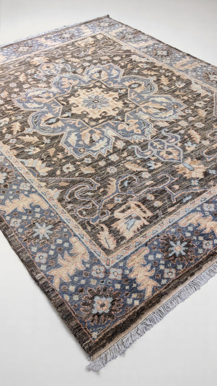 Wrealm Hand Knotted Rug - Size: 10.3 x 8.1