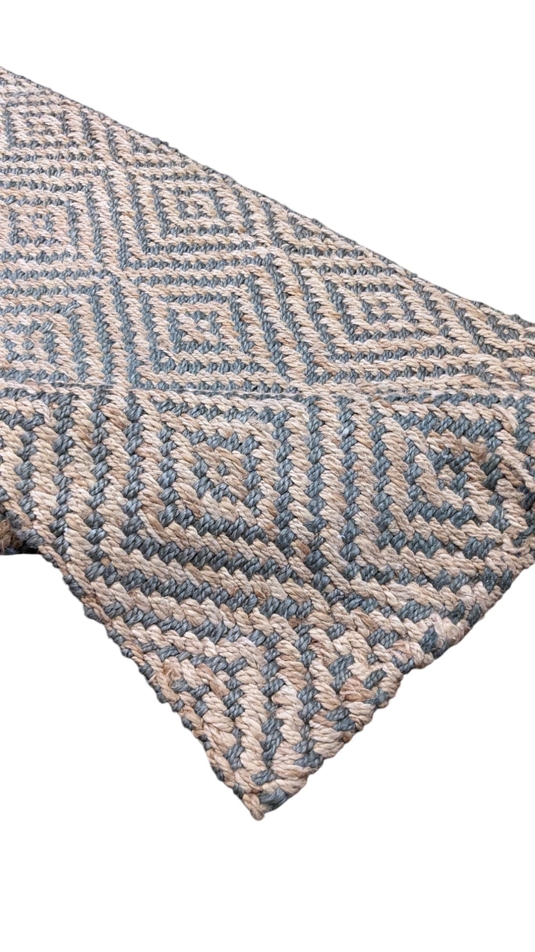 Sereno Crochet Jute Rug - Size: 7.5 x 2.9