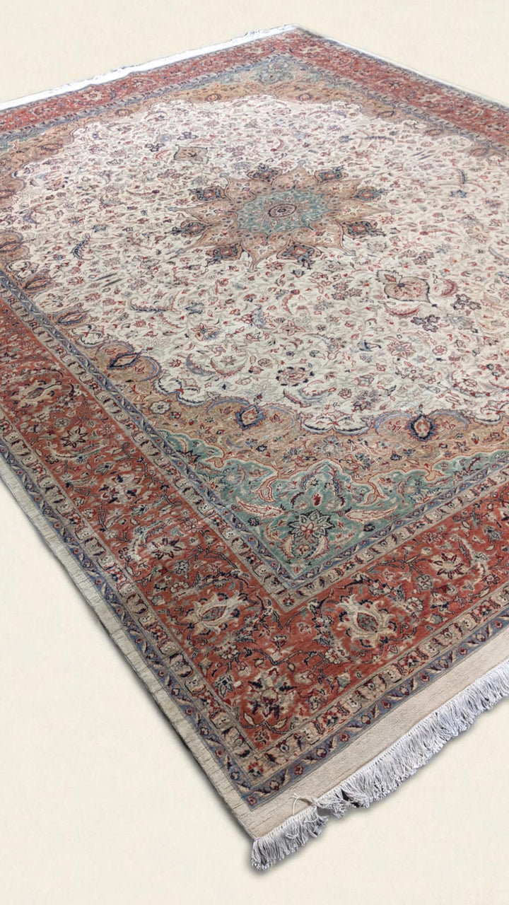 Tabriz Style Pakistani Rug - Size: 12.5 x 9.1