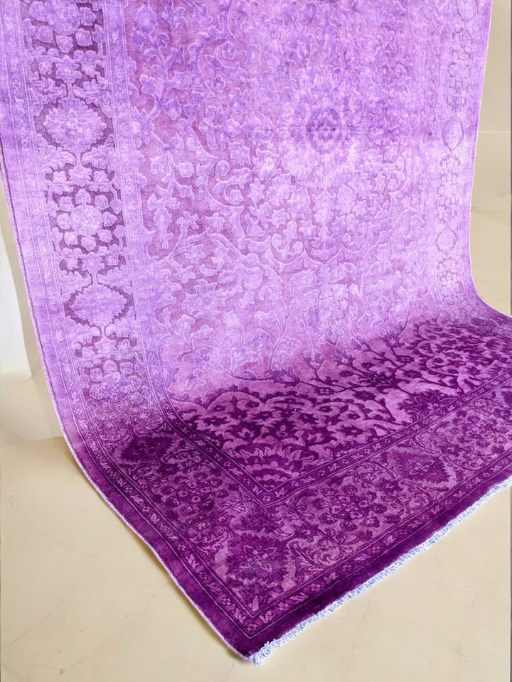 Oriental Silk Wash Chobi Rug- Size: 9 x 6