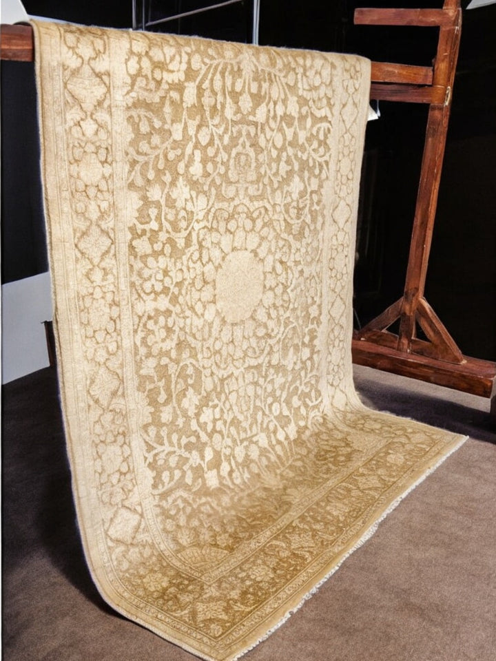 Oriental Silk Wash Chobi Rug - Size: 6.10 x 5.1