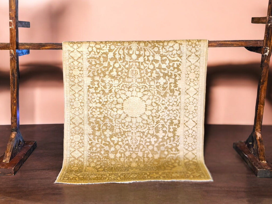 Oriental Silk Wash Chobi Rug - Size: 6.10 x 5.1