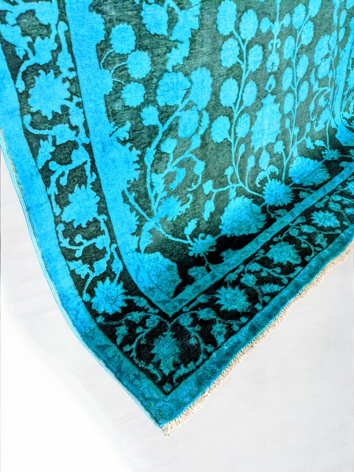 Ziegler Silk Wash Chobi Rug  - Size: 6.9 x 5.4