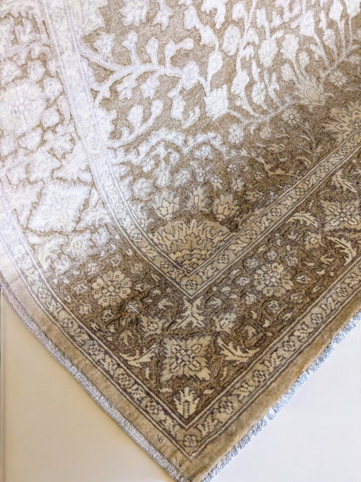 Oriental Silk Wash Chobi Rug - Size: 6.10 x 5.1