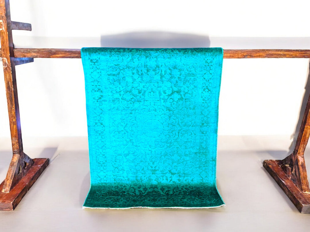 Oriental Silk Wash Chobi Rug - Size: 6.1 x 4.1