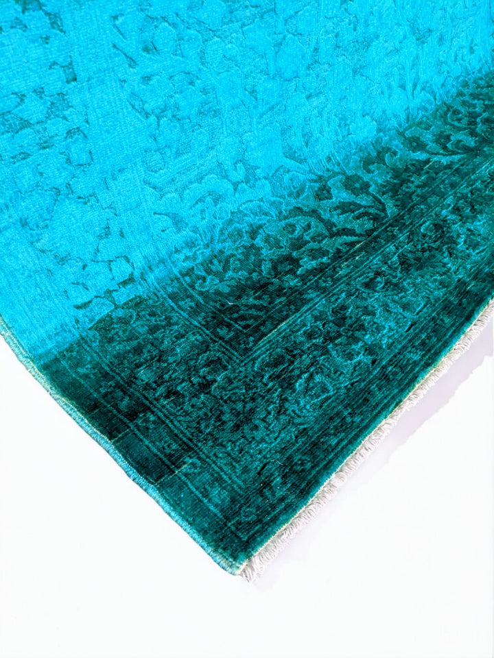 Oriental Silk Wash Chobi Rug - Size: 6.1 x 4.1