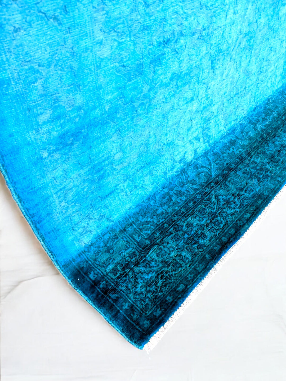 Oriental Silk Wash Chobi Rug - Size: 5.7 x 4