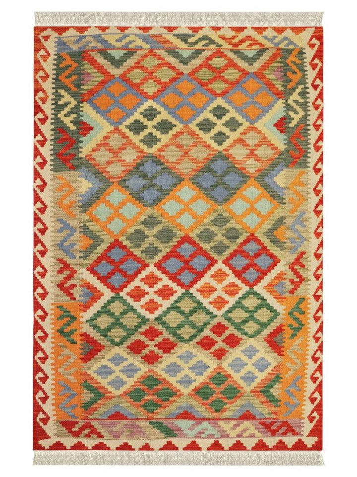 Afghani Chobi Kilim - Size: 5 x 3 - Imam Carpet Co