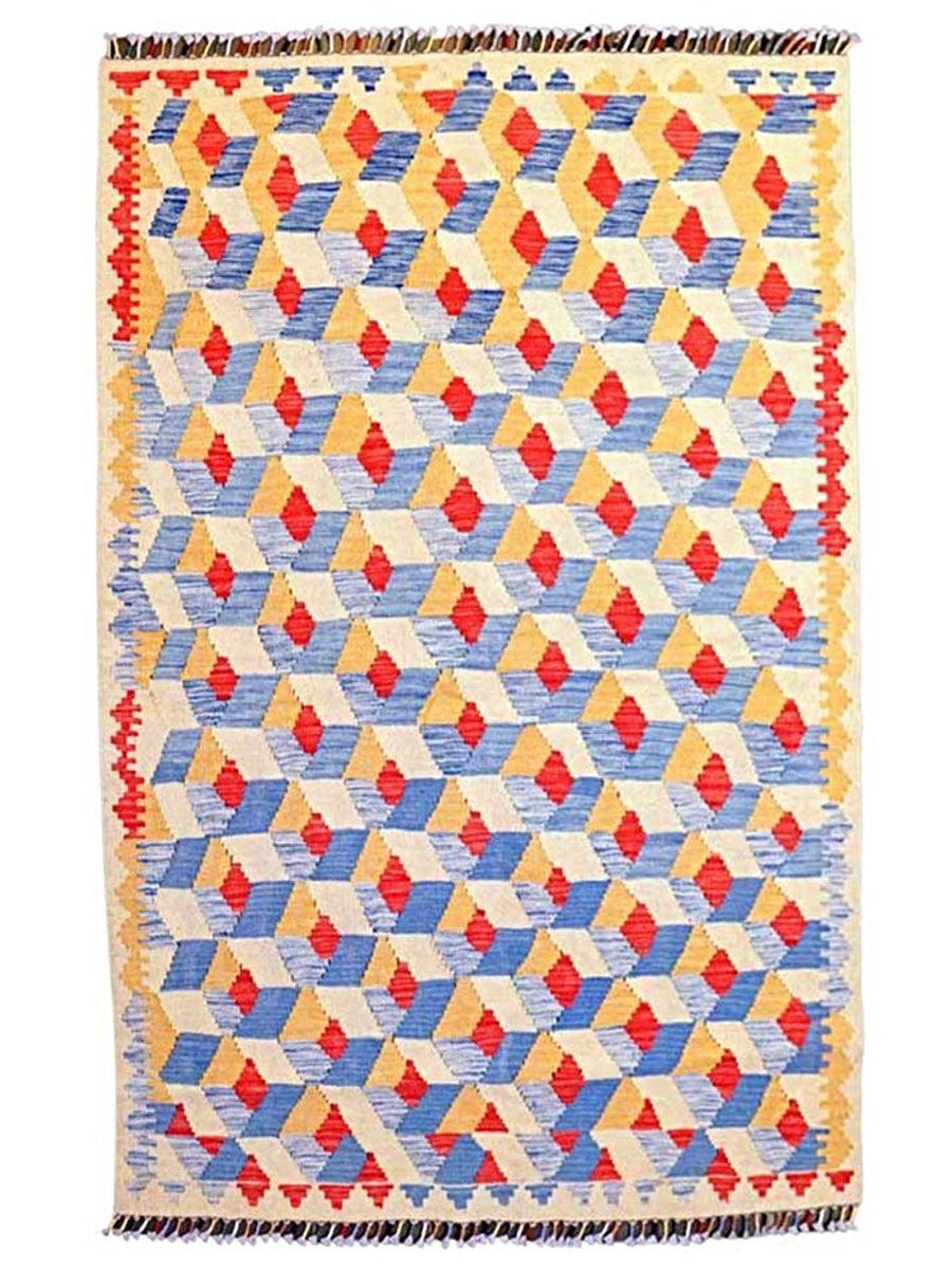 Colourful Bohemian Kilim - Size: 5.9 x 4.3