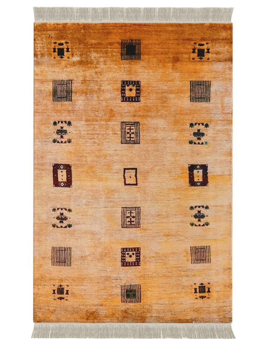 Royaal Overdyed Gabbeh Hand Knotted Wool Rug - Size: 7.9 x 5.6