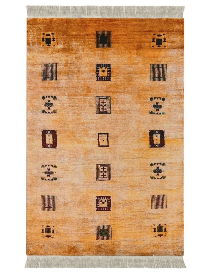 Royaal Overdyed Gabbeh Hand Knotted Wool Rug - Size: 7.9 x 5.6