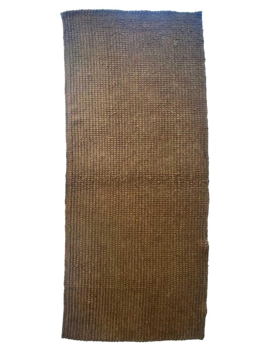 Turkish Overdyed Hand Woven Natural Jute Runner - Size: 9.2 x 4.2