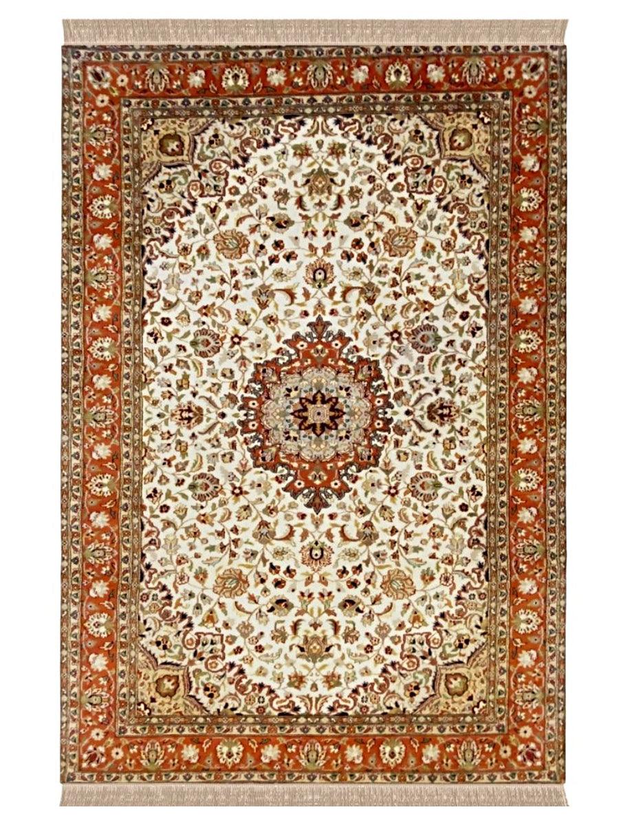 Pakistani Pak Persian Double Knot Wool Rug - Size: 7.11 x 4.11