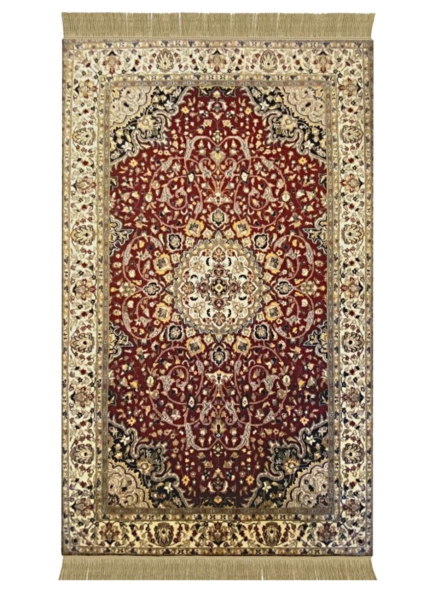 Pakistani Pak Persian Double Knot Wool Rug - Size: 9.2 x 5.11