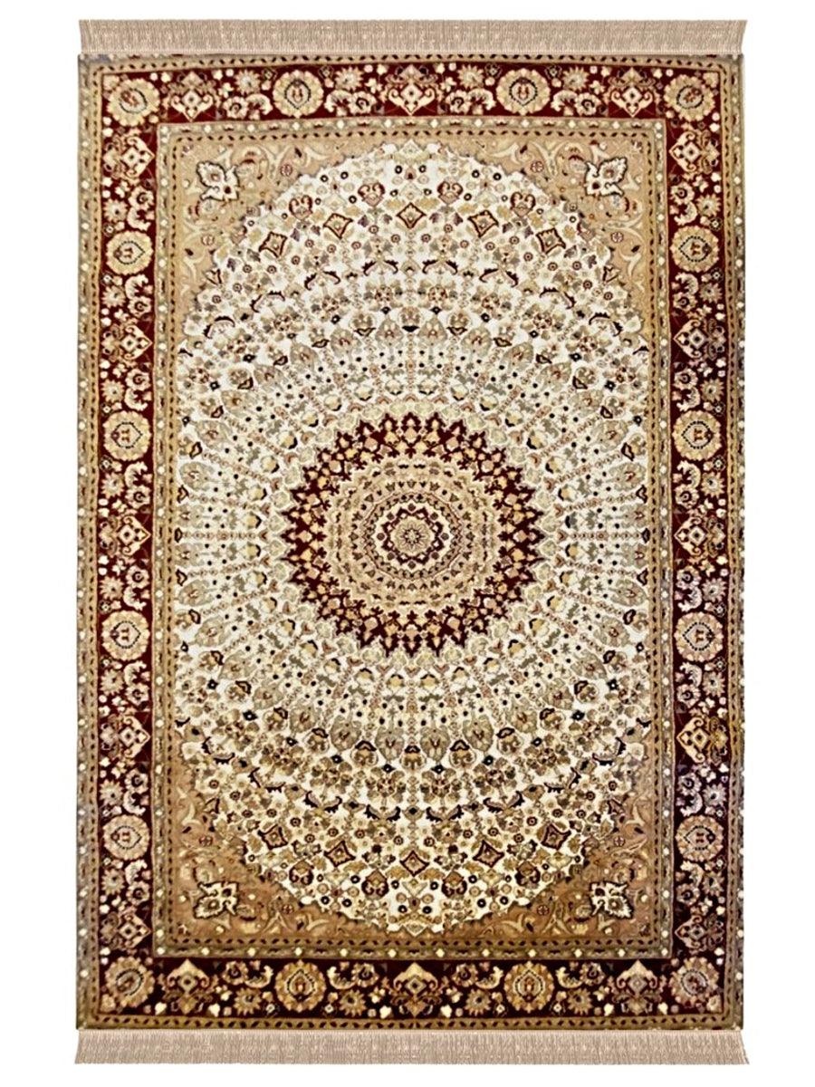 Pakistani Pak Persian Double Knot Wool Rug - Size: 9.2 x 6