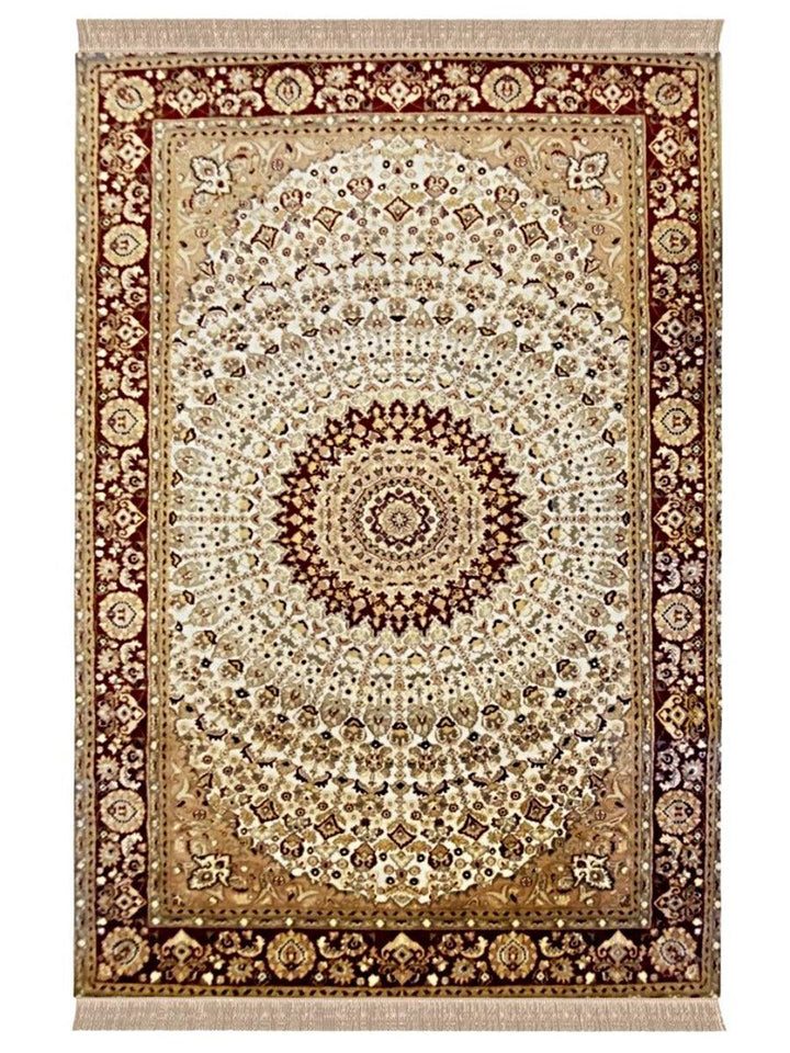 Pakistani Pak Persian Double Knot Wool Rug - Size: 9.2 x 6