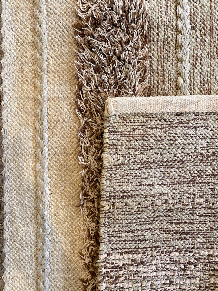 Shaggy lattice Moroccan Rug - Size: 4.4 x 2.4 - Imam Carpet Co