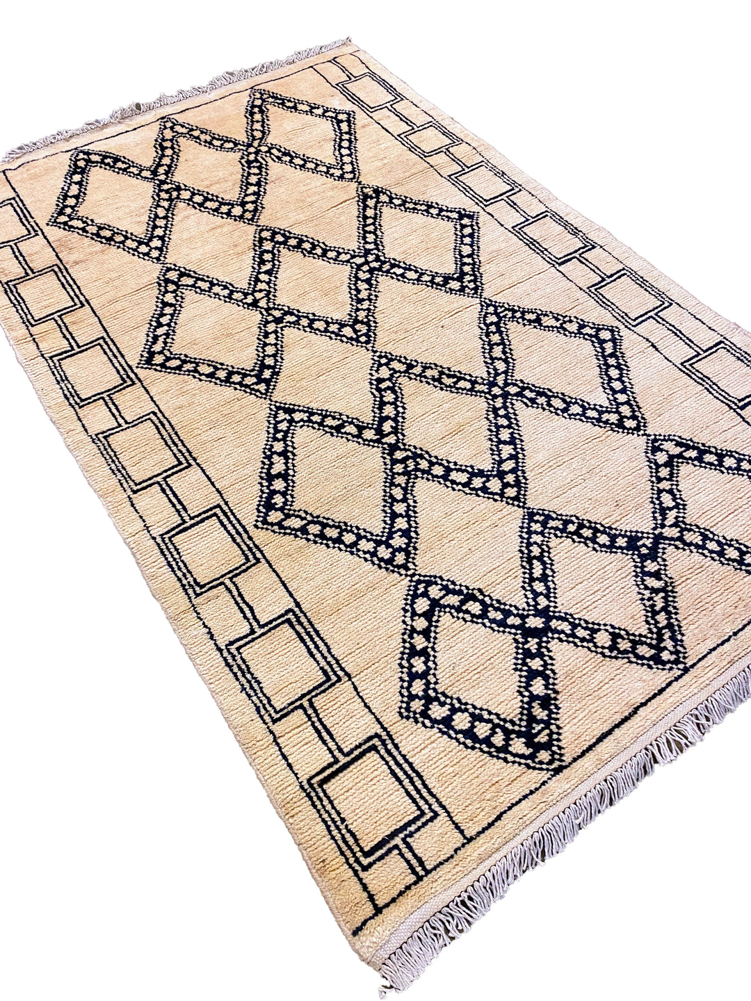 Greige - Size: 6.3 x 4.1 - Imam Carpet Co
