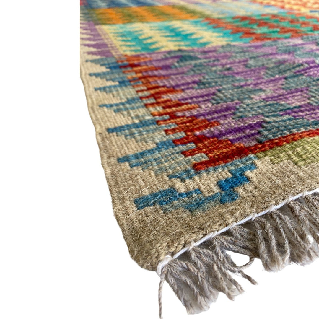 Afghani Chobi Kilim - Size: 8.1 x 5.6 - Imam Carpets - Online Shop