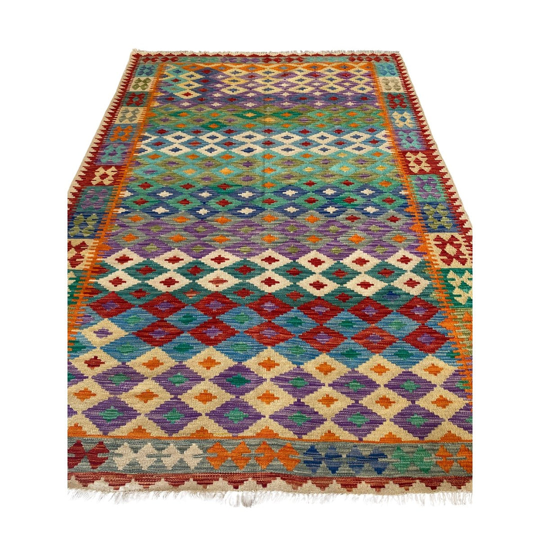 Afghani Chobi Kilim - Size: 8.3 x 5.8 - Imam Carpets - Online Shop