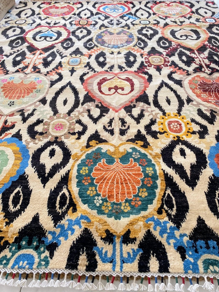 Bohome Suzani Rug - Size: 10 x 8.2 - Imam Carpets Online Store