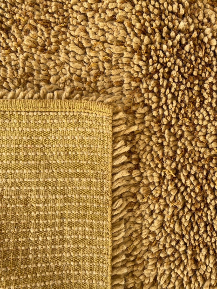 Camel Shaggy Rug - Size: 7 x 5 - Imam Carpet Co. Home