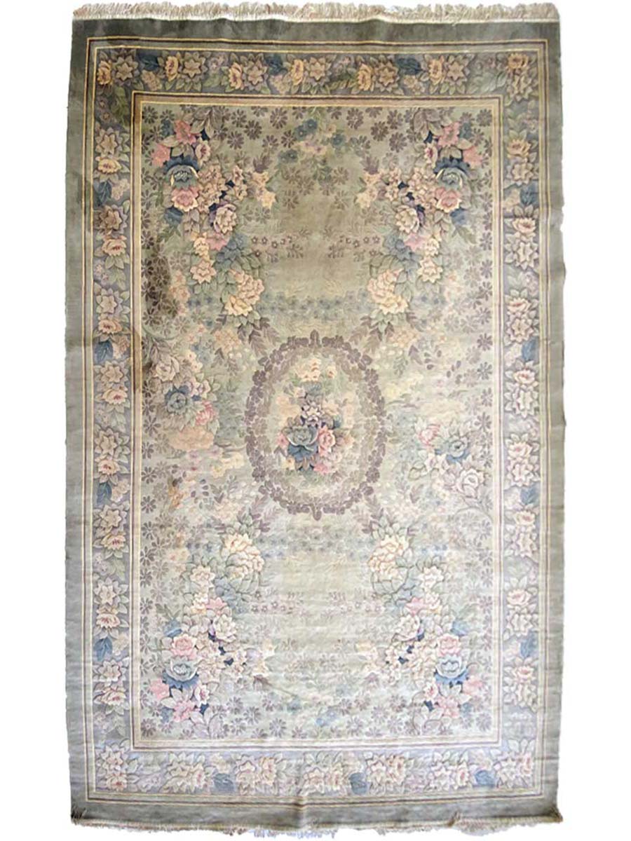 Chinese Silk Rug - Size: 9.10 x 7 - Imam Carpet Co