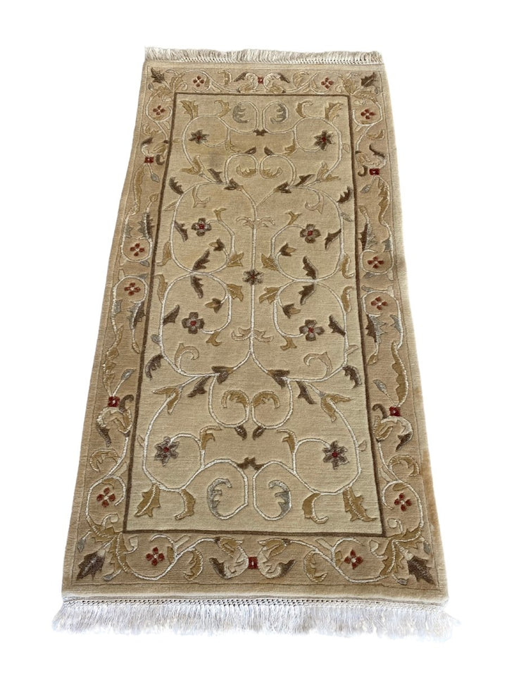 Gabbeh Silk Runner - Size: 4.8 x 2.5 - Imam Carpet Co. Home