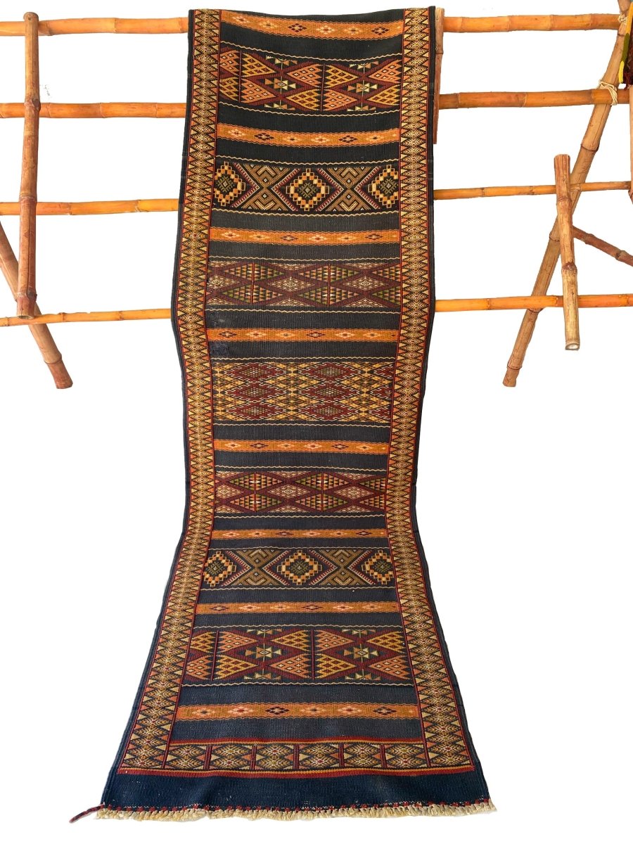 Moroccan Sumak Kilim - Size: 8.9 x 2.5 - Imam Carpets - Online Shop