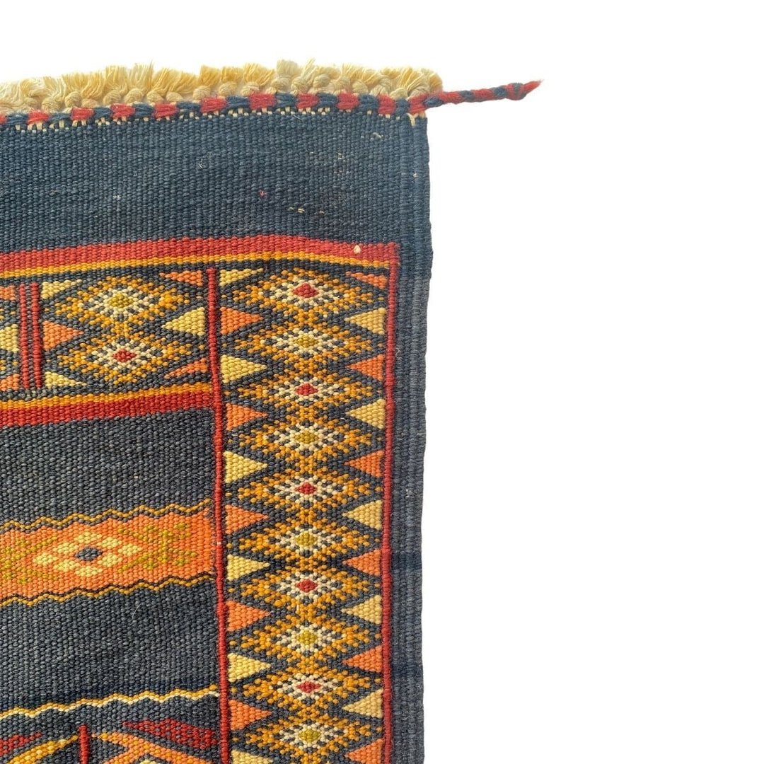 Moroccan Sumak Kilim - Size: 8.9 x 2.5 - Imam Carpets - Online Shop