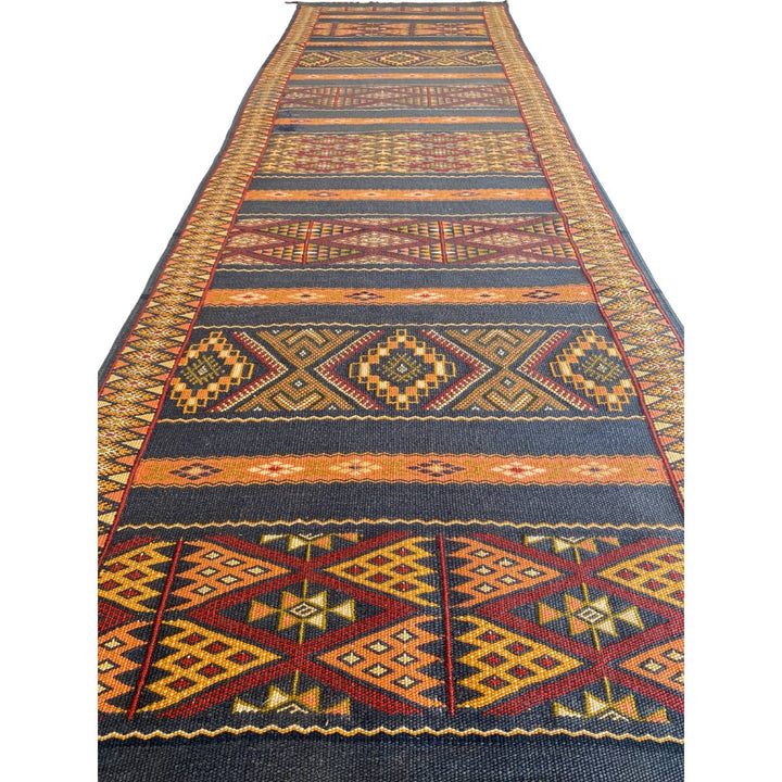 Moroccan Sumak Kilim - Size: 8.9 x 2.5 - Imam Carpets - Online Shop