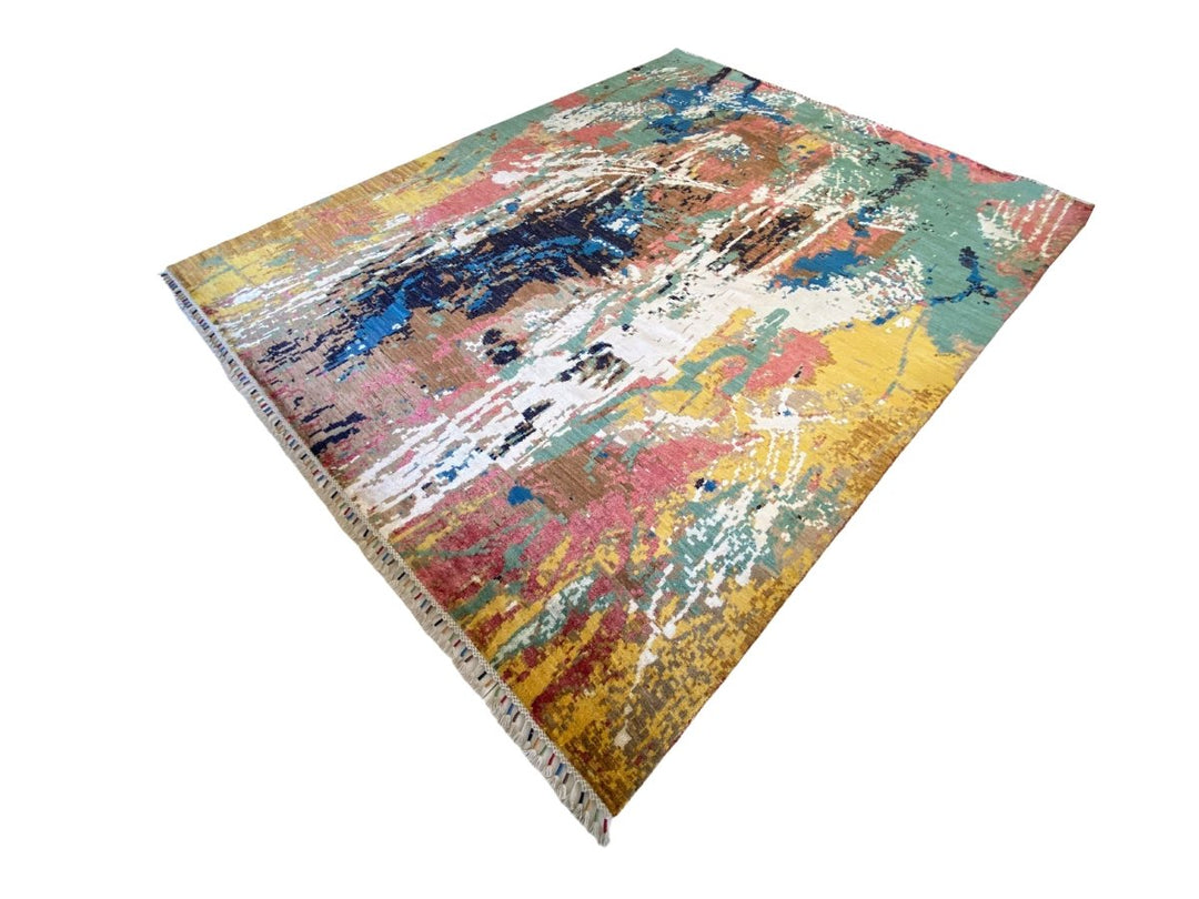 MultiStroke Abstract Rug - Size: 10.2 x 8.1 - Imam Carpet Co. Home