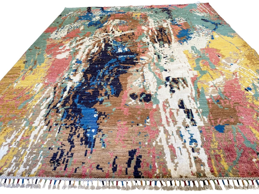 MultiStroke Abstract Rug - Size: 10.2 x 8.1 - Imam Carpet Co. Home