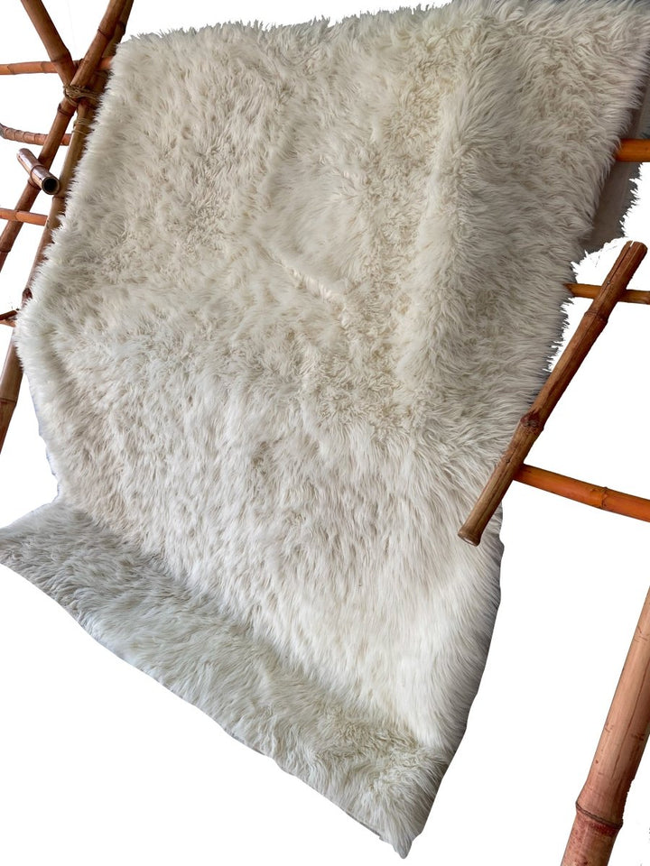 Shag Wool Rug - Size: 7.9 x 5.4 - Imam Carpets - Online Shop