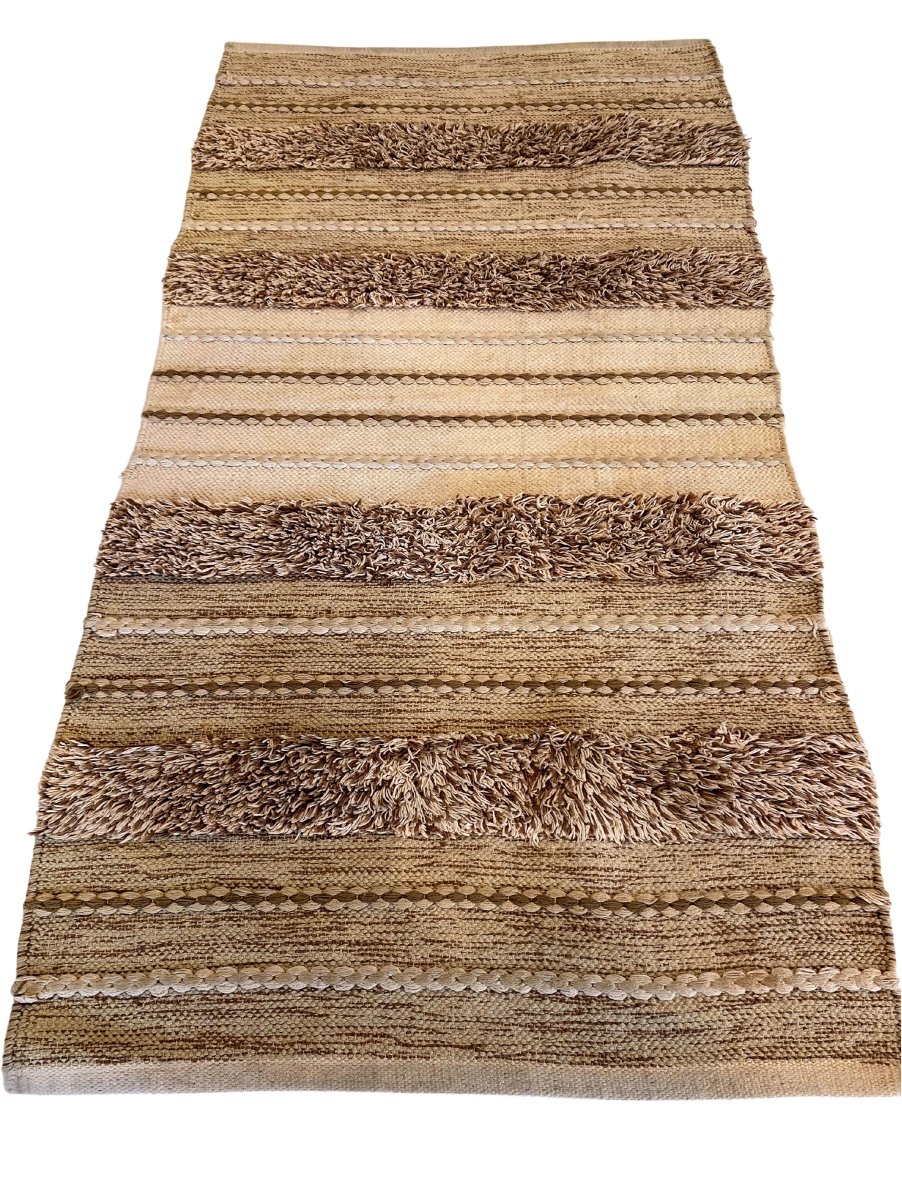 Shaggy lattice Moroccan Rug - Size: 4.4 x 2.4 - Imam Carpet Co. Home