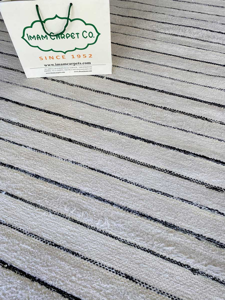 Stripe Moroccan Rug - size: 7.7 x 5 - Imam Carpet Co. Home