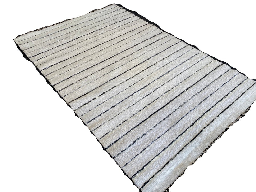 Stripe Moroccan Rug - size: 7.7 x 5 - Imam Carpet Co. Home